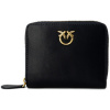 Pinko Peňaženky TAYLOR ZIP AROUND VITELLO SETA 100249 A0F1 Čierna