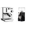 Rancilio Silvia BC, white + Eureka Mignon Silenzio, CR black
