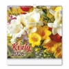 Press Group Nástenný kalendár 32 x 31 cm - KVETY 2026