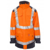 PAYPER HISAFE 000441-0106 / Dvojfarebná parka 4v1 s vysokou viditeľnosťou - HV oranž/navy blue XXL