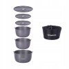 Turistické jedlá Kingcamp Climber IV - set (Sunrain Cutlery Set Golden kompatibilný so 6)