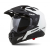 Prilba enduro s plexi na motocykel CASSIDA Tour 1.1 Dual biela/čierna/čierna matná clona, plexi s prípravou na Pinlock Veľkost: L (obvod 59 - 60 cm)