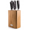 G21 Sada nožov Gourmet Stone 5 ks + bambusový blok 6002238
