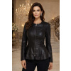 Max Original Leather Dámska kožená bunda ROMY black (2XL 54-56) - Čierna - 2XL
