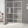 Sprchová zástěna walk-in bílá 140 x 195 cm čiré ESG sklo Bílá 152144