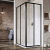 Ravak Sprchový kout Supernova SRV2+SRV2 SRV2+SRV2 80x80 195, černá+transparent 14V403O2Z1S