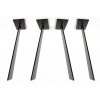 Čierne kovové stolové sólo nohy TF-1003 - set 4ks