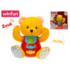 Mikro hračky Medvedík 18 cm sediaci so svetlom a zvukom
