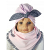 Kamiś letná čiapka 36-56 cm (Set Cap Turban Pin Up + Scarf 0-99 rokov 6)