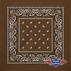 Stars and Stripes Bavlnená šatka - bandana (hnedá 06)
