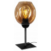 Loftová retro sklenená lampa na nočný stolík - FIBRAM (Loftová retro sklenená lampa na nočný stolík - FIBRAM)
