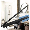 Vogi. SET BLACK nerezový - žľab 90 cm + lišta spádová 120 cm, ľavá