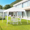 Outsunny Outsunny Skladací záhradný altánok Outsunny, biely, 2,4 x 2,4 m