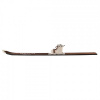 Clayre & Eef Hnedá antik drevená dekorácia lyže s topánkou Ski Vintage - 7*15*140 cm - Clayre & Eef