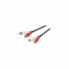 PremiumCord Kábel 2x Cinch-2x Cinch, M/F 2m (kjackcmf2-2)
