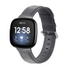 BStrap Leather Lux remienok na Fitbit Versa 3, dark gray SFI012C06
