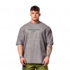 Nebbia Washed-off Oversized tričko NO SHORTCUTS 369 šedé - XXL