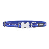 Psí obojok Red Dingo STYLE LIGHTNING Námornícka modrá 41-63 cm