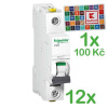 SCHNEIDER Jistič 16B/1 iC60N A9F03116P balení 12 ks + poukázka Kaufland 100 Kč