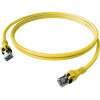 Easylan CPP1OYAYAY0075 RJ45 sieťové káble, prepojovacie káble CAT 6A S/FTP 7.50 m žltá dvojžilový tienený, bez halogénov, samozhášavý 1 ks; CPP1OYAYAY0075