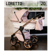 Detský kočík Loretto Adbor | Deluxe Baby Farba: 20 - Bielo ružový