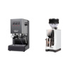 Gaggia New Classic EVO, grey + Eureka Mignon Zero, CR white