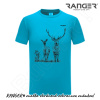 Tričko RANGER® - JELEŇ A JELENICA - b 3XL Modrá
