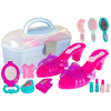 LEAN TOYS Kufrík krásy so šľapkami - ružový