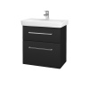 Dreja Umývadlová skrinka GO SZZ2 60 - L03 Antracit vysoký lesk / Úchytka T04 / L03 Antracit vysoký lesk