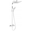 NOVASERVIS NOBLESS EDGE sprchový stĺp teleskopický s nástennou termostatickou batériou, rozteč 150mm, chróm, SET069/TER,0