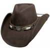 BULLHIDE HATS Westernový klobúk SKYNARD – vlnený s ozdobným pásikom Veľkosť: 59 cm (L)