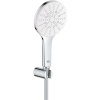 GROHE Rainshower SmartActive sprchová súprava, ručná sprcha 3jet priemer 130 mm EcoJoy, sprchový držiak a sprchová hadica 150 cm, chróm/mesačná biela, 26581LS0