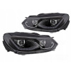 PREDNÉ SVETLÁ PRE VW GOLF 6 08-13 ČIERNE LED