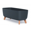 Prosperplast Květináč GRACIA CASE ECO WOOD 58 cm - barva: antracit ECO