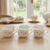 SELTMANN LIBERTY GOLDEN ROSE HIP 6 ks 260 ml - sada šálok na kávu s podšálkami z porcelánu