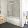 ROTH PXV2L 160cm ľavá vaňová zástena celorámová, profil brillant, sklo transparent, 451-160000L-00-02