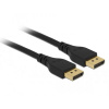 Delock DisplayPort prepojovací kábel Konektor DisplayPort 2 m čierna 85910 8K UHD, pozlátené kontakty, trojžilový tienený Kábel DisplayPort; 85910