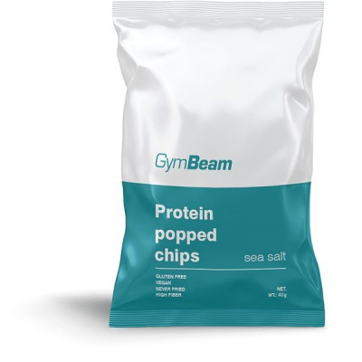GymBeam Proteínové čipsy 40 g Morská soľ