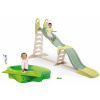 Set šmykľavka s trojitou vlnou a pieskovisko s krytom Super Megagliss 2v1 Life Smoby s nastaviteľnou dĺžkou šmyku 360 cm