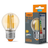LED žiarovka Filament E27 G45 6W Teplá biela