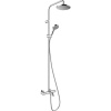 HANSGROHE Vernis Blend Showerpipe nástenný sprchový systém s vaňovým termostatom, horná sprcha 1jet priemer 205 mm, ručná sprcha 2jet, chróm, 26274000
