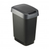 rotho ROTHO Twist Silver - odpadkový kôš – 10 l