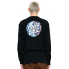 pánske tričko SANTA CRUZ ECLISPE DOT LS TEE Black L