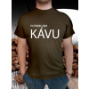 Vtipné tričko Potrebujem kávu Tričko pánske - veľkosť: XXXL, Tričko pánske - farba: Khaki zelená