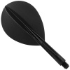 Letky s násadkou Condor Plain Teardrop, čierne Dĺžka násadky: 27 mm