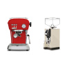 Ascaso Dream ONE, Love Red + Eureka Mignon Specialita, CR cream