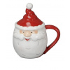 Keramický hrnček s viečkom - Santa Claus