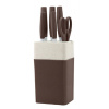 Haus Roland Sada kuchynských nožov so stojanom, 7 ks, hnedá