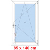 Soft Plastové okno 85x140 cm, otváravé a sklopné