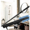 Vogi. SET BLACK nerezový - žľab 90 cm + lišta spádová 120 cm, pravá